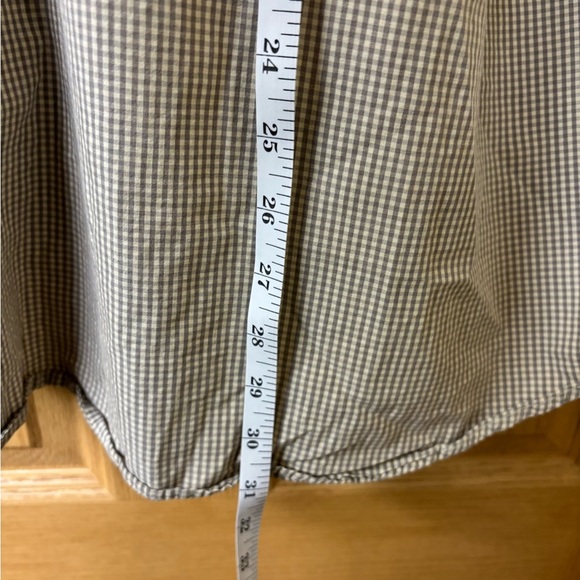 Orvis Taupe Gingham Collared Vented Shirt Large‎ - Picture 7 of 9
